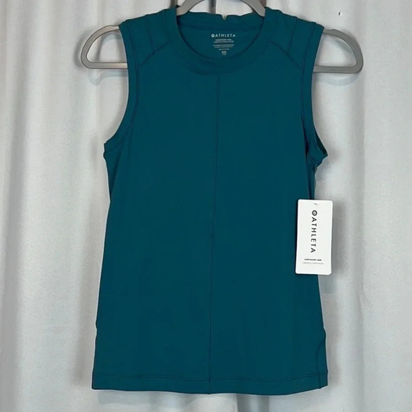 NEW Athleta Sunchaser UPF Semi-Fitted Secure Back Pocket Tank Size XXS - Picture 3 of 12
